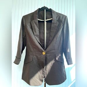 High-end spring and summer luxury blazer with gold thread